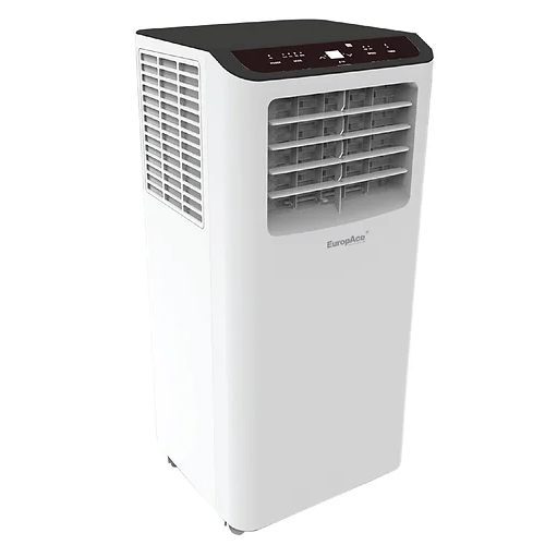 EuropAce EPAC 10A6 10,000 BTU Portable Air Conditioner - Compact Cooling for Bedrooms, Offices & Small Spaces - Energy Efficient with Remote Control
