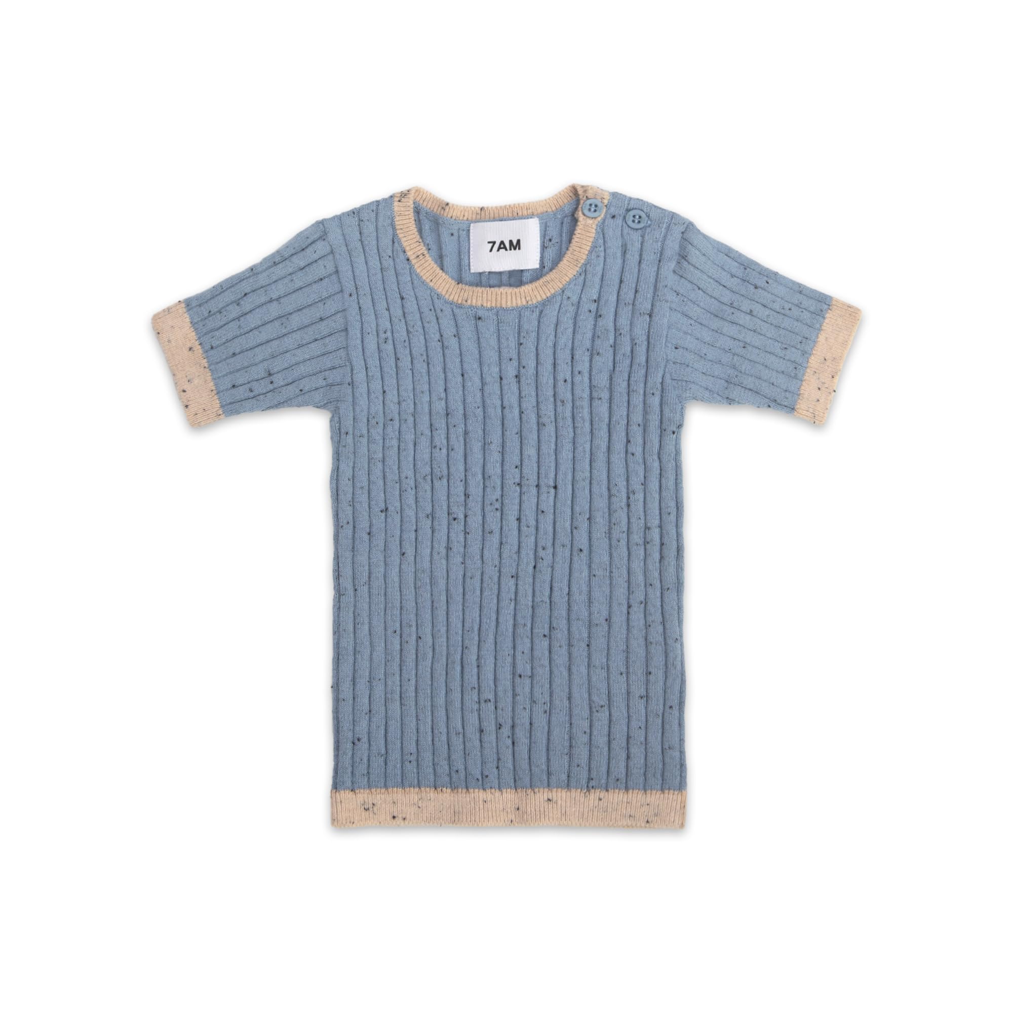 7AM Short Sleeve Baby T-Shirt - Hug Me Collection | Soft Cotton Unisex Crew Neck Tee for Infants & Toddlers | Comfy Casual Wear for Playdates, Daycare & Family Outings