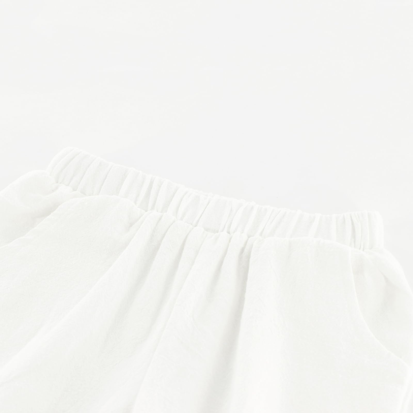 Breathable Linen Baby Clothes Set - Soft Cotton Linen Top & Shorts for Girls & Boys | Perfect for Summer Vacation, Beach Trips & Outdoor Hiking Adventures
