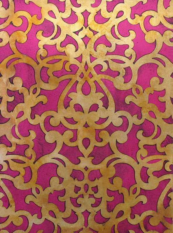 Donatella Damask Stencil - Reusable Wall Stencils for Painting, DIY Home Decor, Furniture & Crafts | Perfect for Bedroom, Living Room, and Wedding Decorations