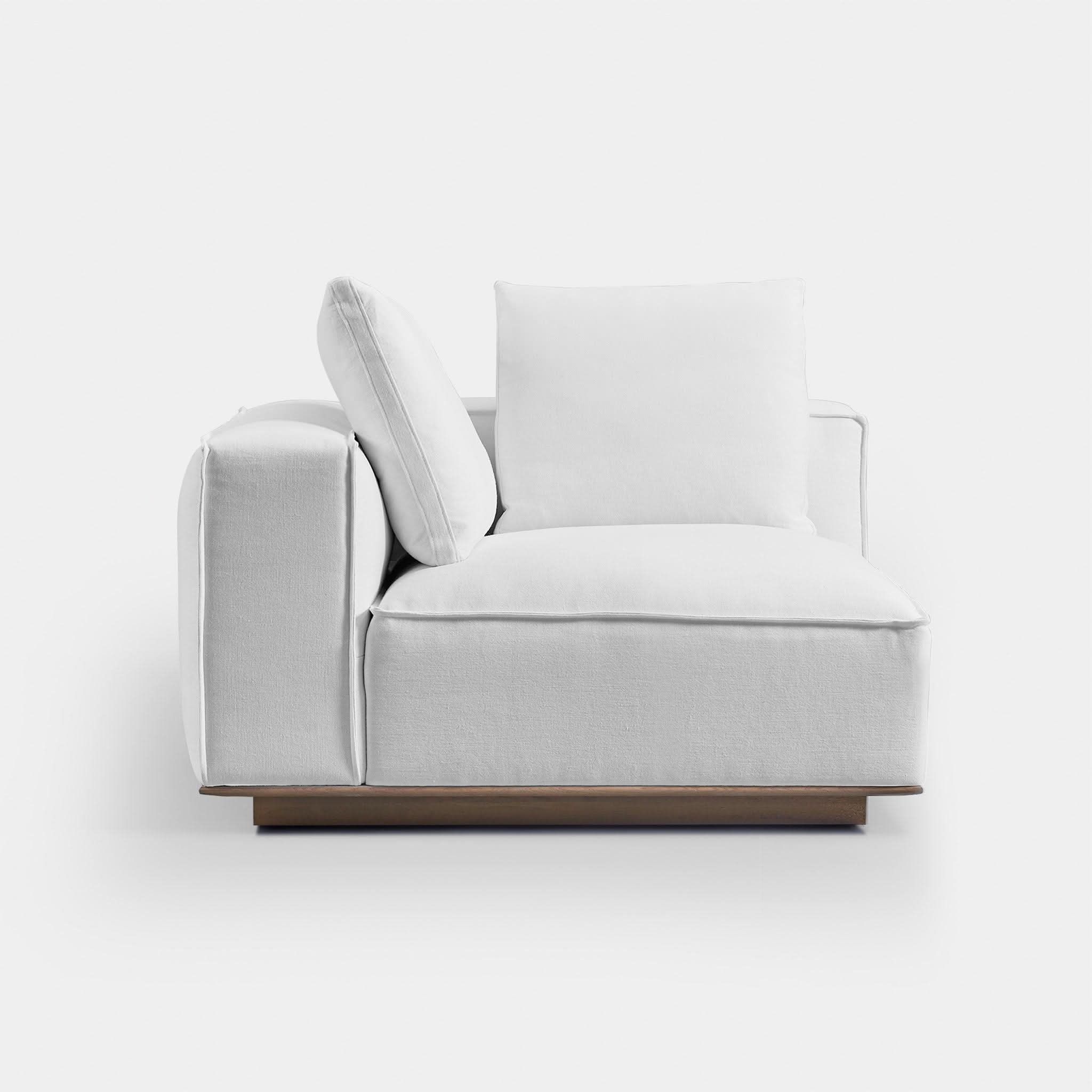 Modern Santorini Left Corner Sectional Sofa - Comfortable L-Shaped Couch for Living Room, Lounge & Home Theater
