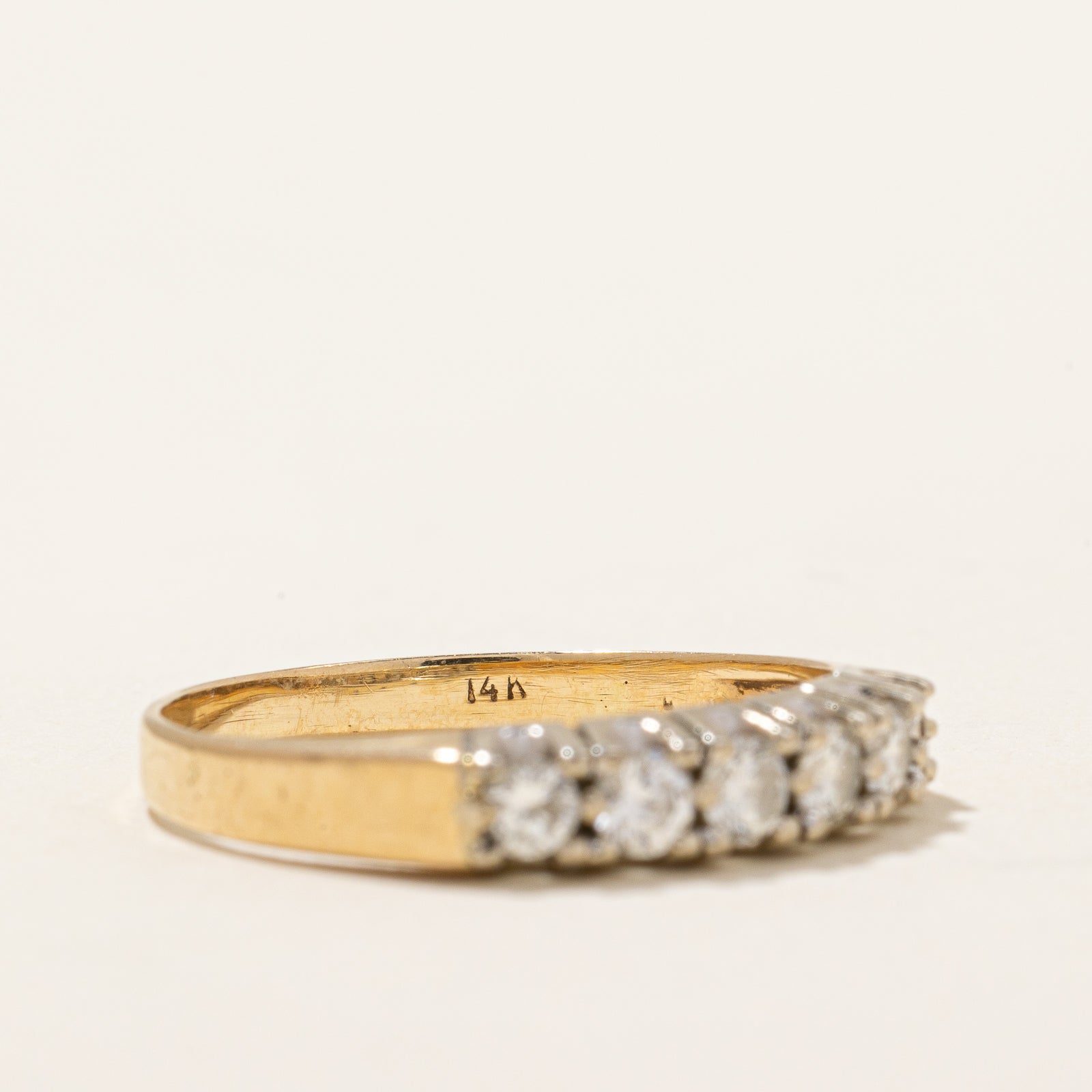 Birks Pavé Set Diamond Ring | 0.50ctw Total Weight | Size 7.5 | 14K White Gold | Elegant Wedding Band, Anniversary Gift, Engagement Ring for Her