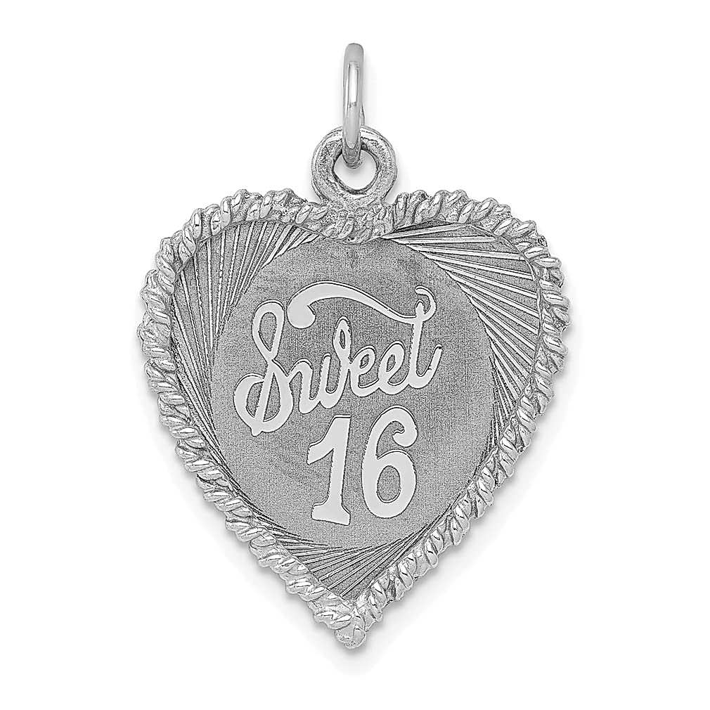 925 Sterling Silver Sweet 16 Birthday Charm Necklace - 16th Birthday Gift for Girls, Women | Elegant Disc Pendant Jewelry for Special Occasions, Sweet Sixteen Parties & Graduation Gifts