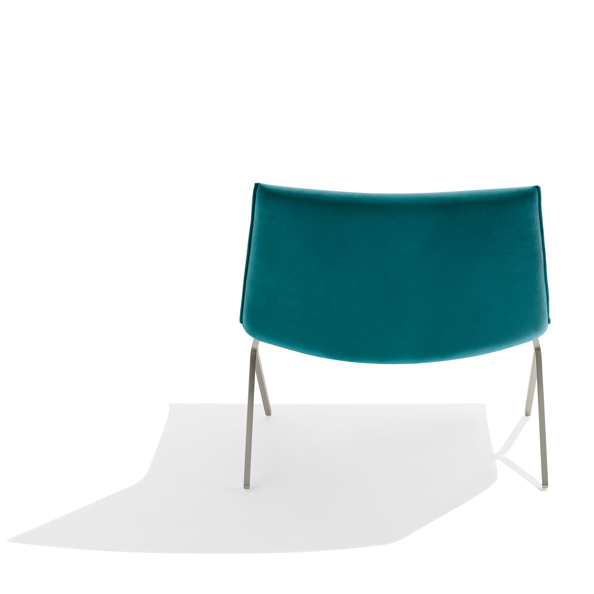 Velvet Meredith Lounge Chair - Modern Accent Chair for Living Room, Bedroom & Office - Soft Velvet Upholstery with Sturdy Wooden Legs - Perfect for Relaxing, Reading & Decorating