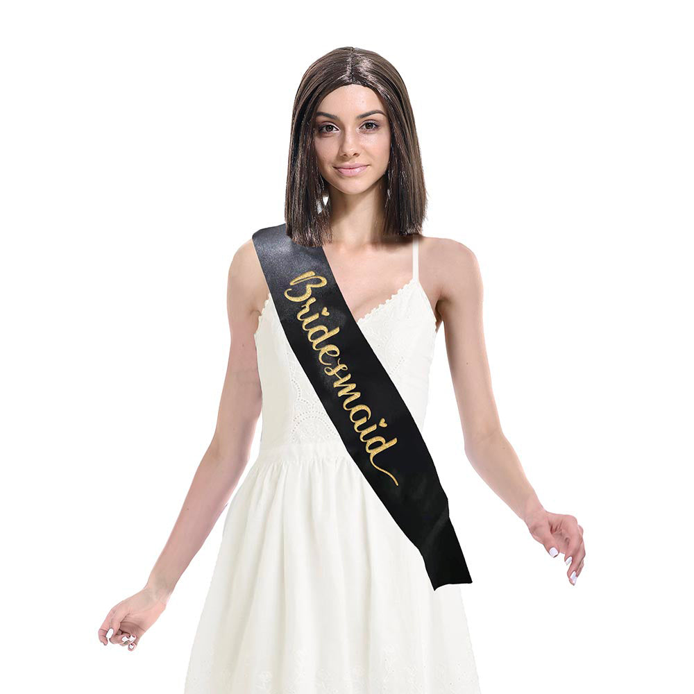 Bridesmaid Party Sash - Elegant Wedding Bridal Party Accessories for Bachelorette & Bridal Showers - Perfect for Wedding Celebrations, Girls' Night Out & Special Occasions