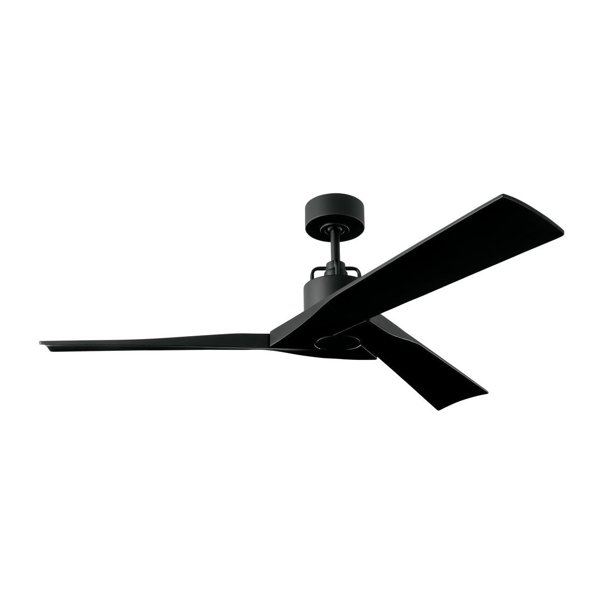 Alma Smart 52 Inch Midnight Black Ceiling Fan with Remote Control - Quiet Reversible Motor, Energy Efficient LED Light - Perfect for Bedroom, Living Room & Home Office
