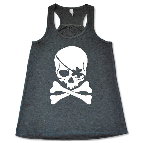 Shamrock Skull Graphic T-Shirt for Men & Women | St. Patrick's Day Party Outfit | Casual Streetwear & Festival Fashion