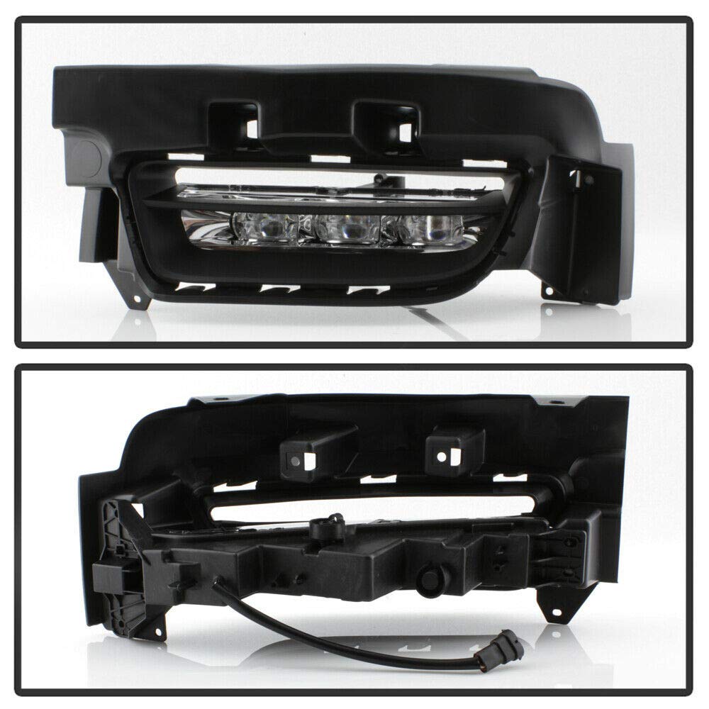 Jdragon LED Fog Light Kit for 2015-2017 Dodge Charger - Direct Replacement Bumper Lights with Switch, Relay & Wiring Harness - Perfect for Night Driving and Off-Road Adventures
