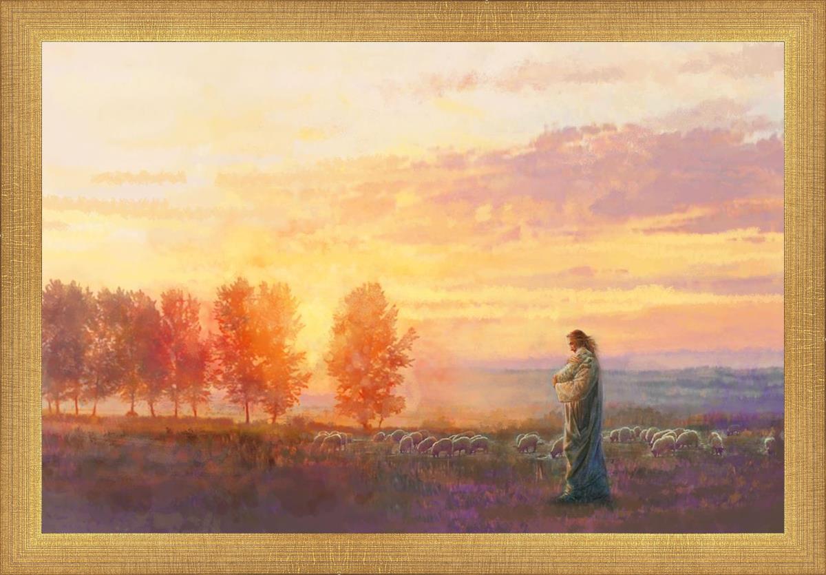 Eventide By Yongsung Kim - Premium Christian Wall Art for Home & Church Decor | Inspirational Bible Verse Canvas Painting | Perfect for Living Room, Bedroom & Worship Spaces