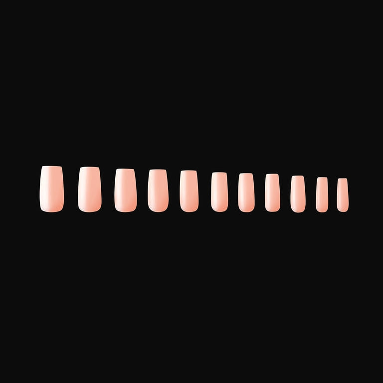 Apres Gel X Neutrals Chloe Natural Tips 150pc Medium Square - Professional Salon Quality Press-On Nails for Manicure, DIY Nail Art, Special Occasions & Everyday Wear