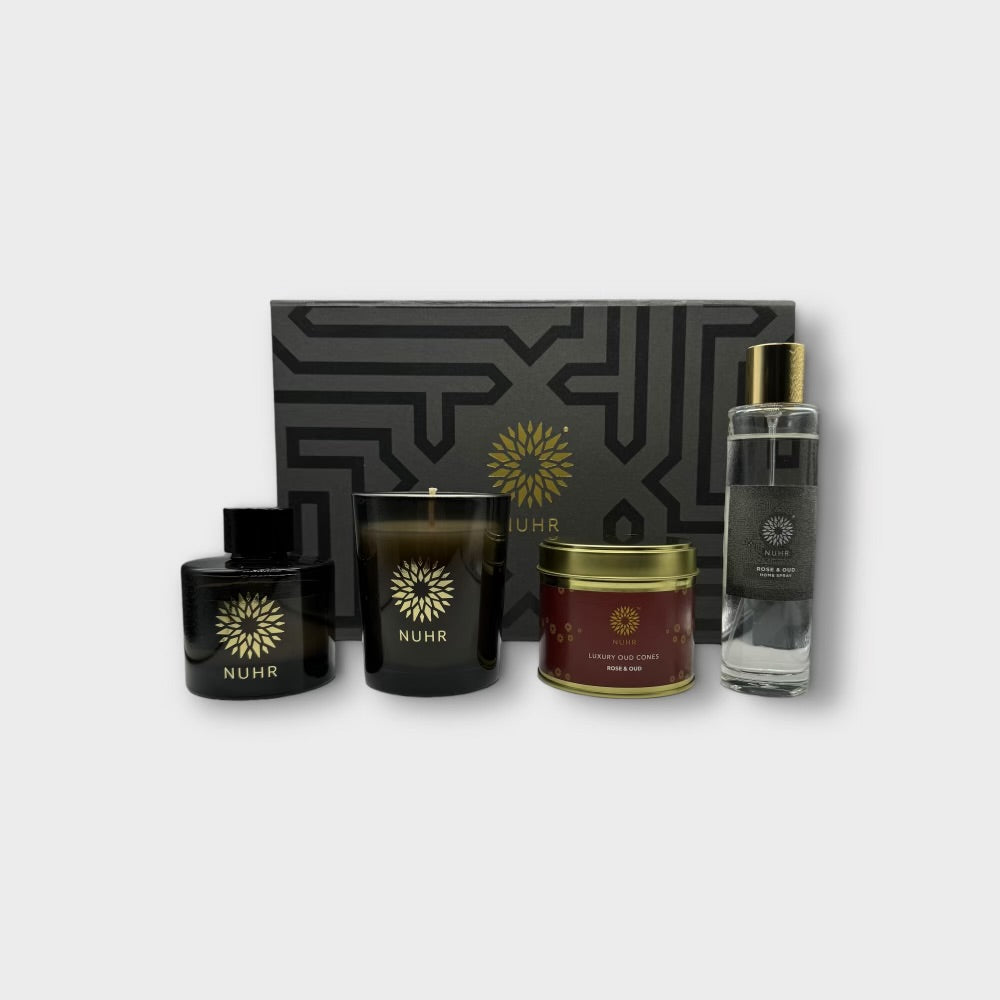 Luxury Rose & Oud Perfume Gift Set for Women - Premium Fragrance with Elegant Packaging - Perfect for Valentine's Day, Anniversary & Birthday Gifts