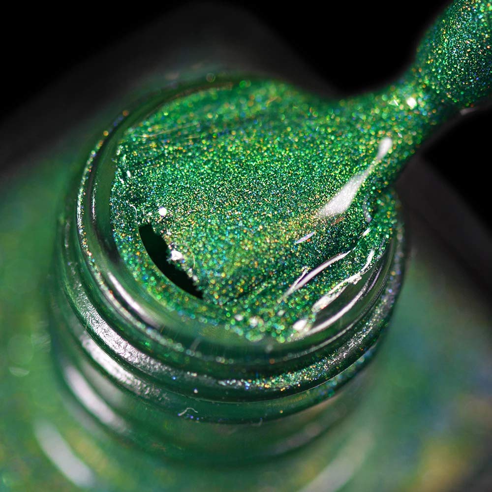 Mahir Glitter Supreme - Green Holographic Premium Glitter Powder (20g) for Arts & Crafts, Wedding Decor, Nail Art, Face & Body Makeup | Multi-Purpose Cosmetic Grade Glitter for DIY Projects, Cards, Flowers & Hair Styling