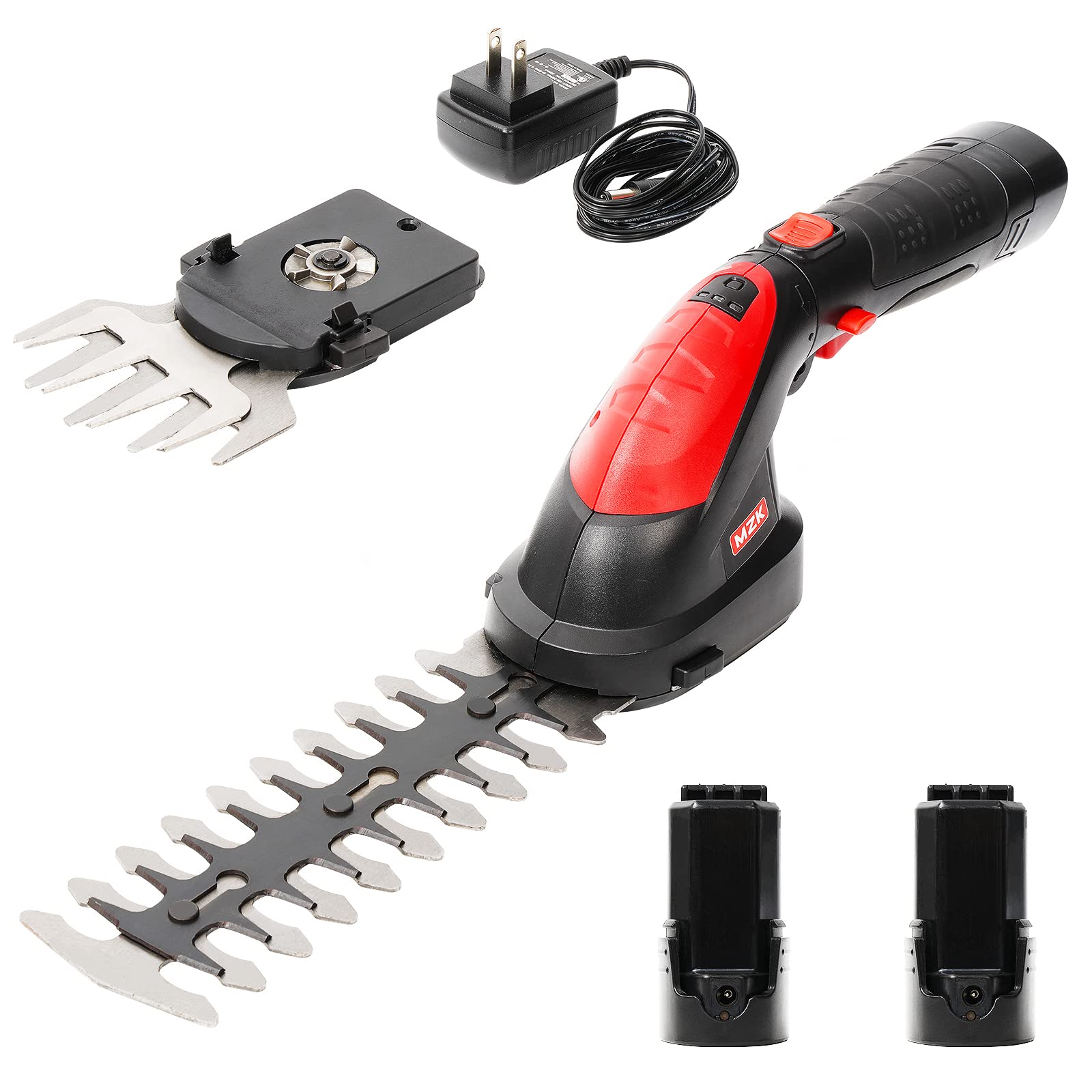 7.2V Cordless Electric Grass Shear & Hedge Trimmer - 2-in-1 Rechargeable Shrub Trimmer with Battery & Charger | Perfect for Lawn Care, Garden Trimming & Landscape Maintenance
