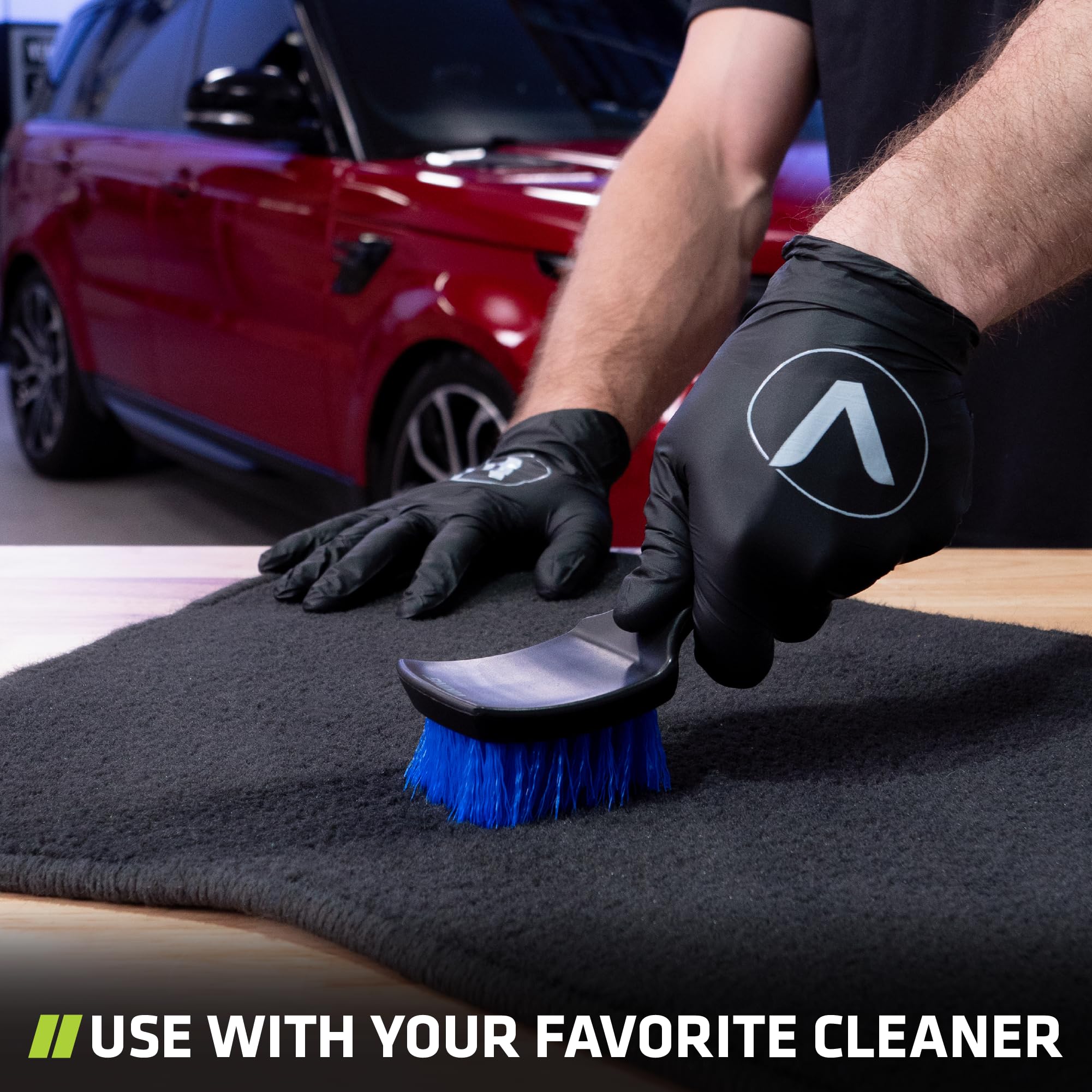 Viking Heavy-Duty Carpet Cleaning Brush for Floor Mats, Car Interior & Home – Durable Scrub Brush (8.3