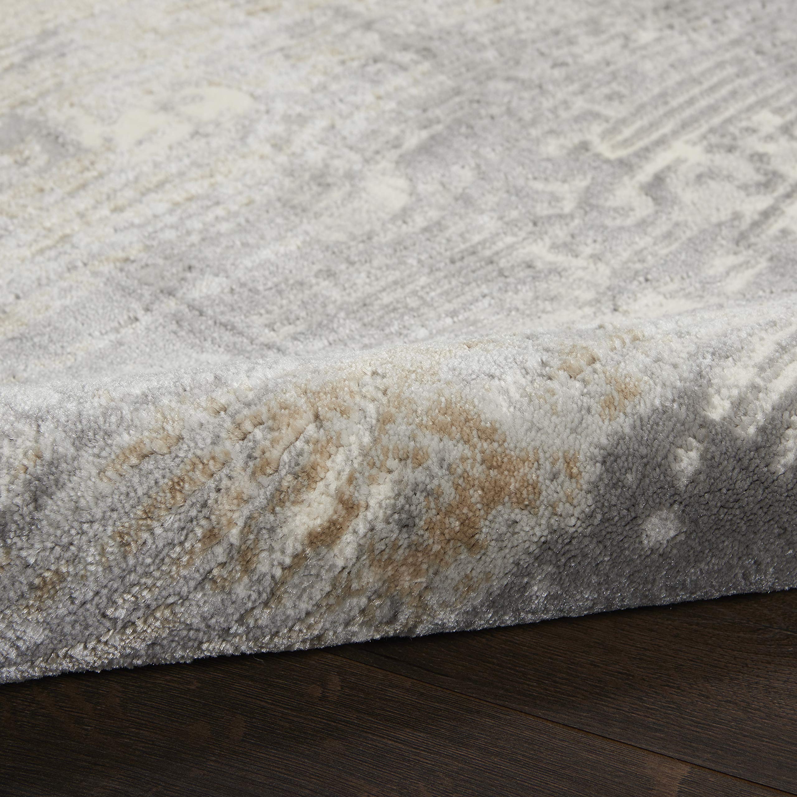 Nourison Solace Modern Abstract Grey/Beige 5'3