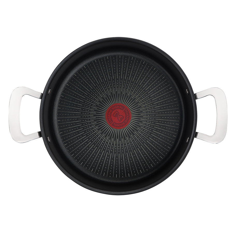 Tefal Unlimited Premium 24cm/5L Non-Stick Induction Stew Pot with Lid - Perfect for Soups, Stews & Slow Cooking on Gas, Electric & Induction Cooktops
