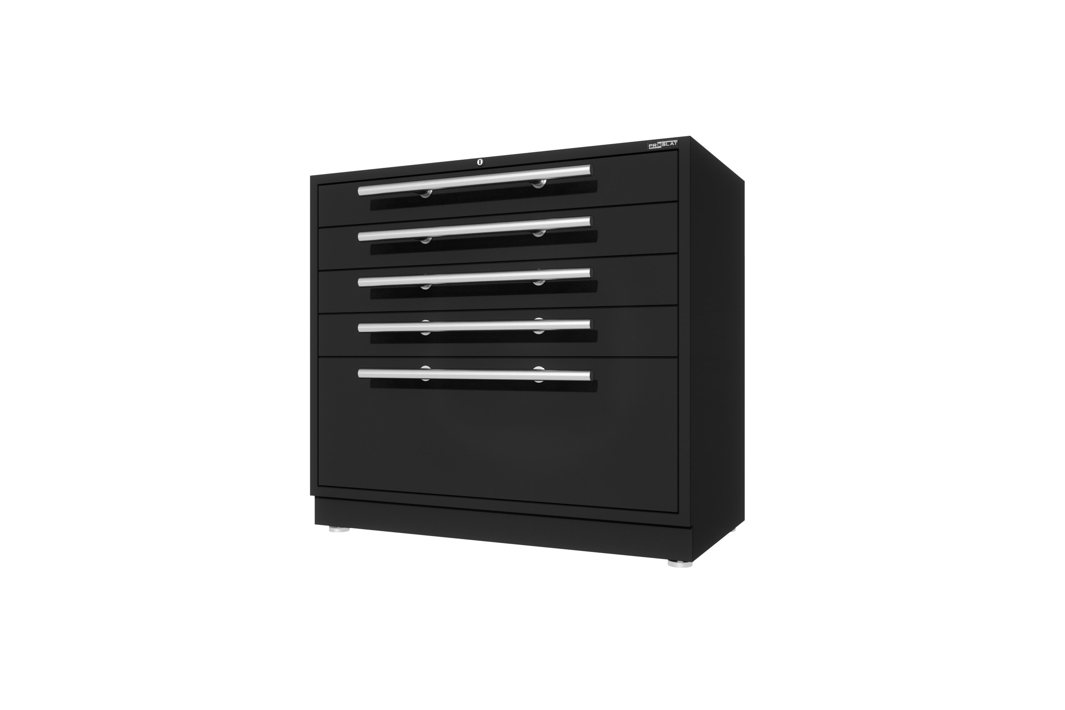ProSlat LUX 5-Drawer Base Cabinet 40-Inch Wide - Premium Storage Solution for Garage, Workshop & Home Organization