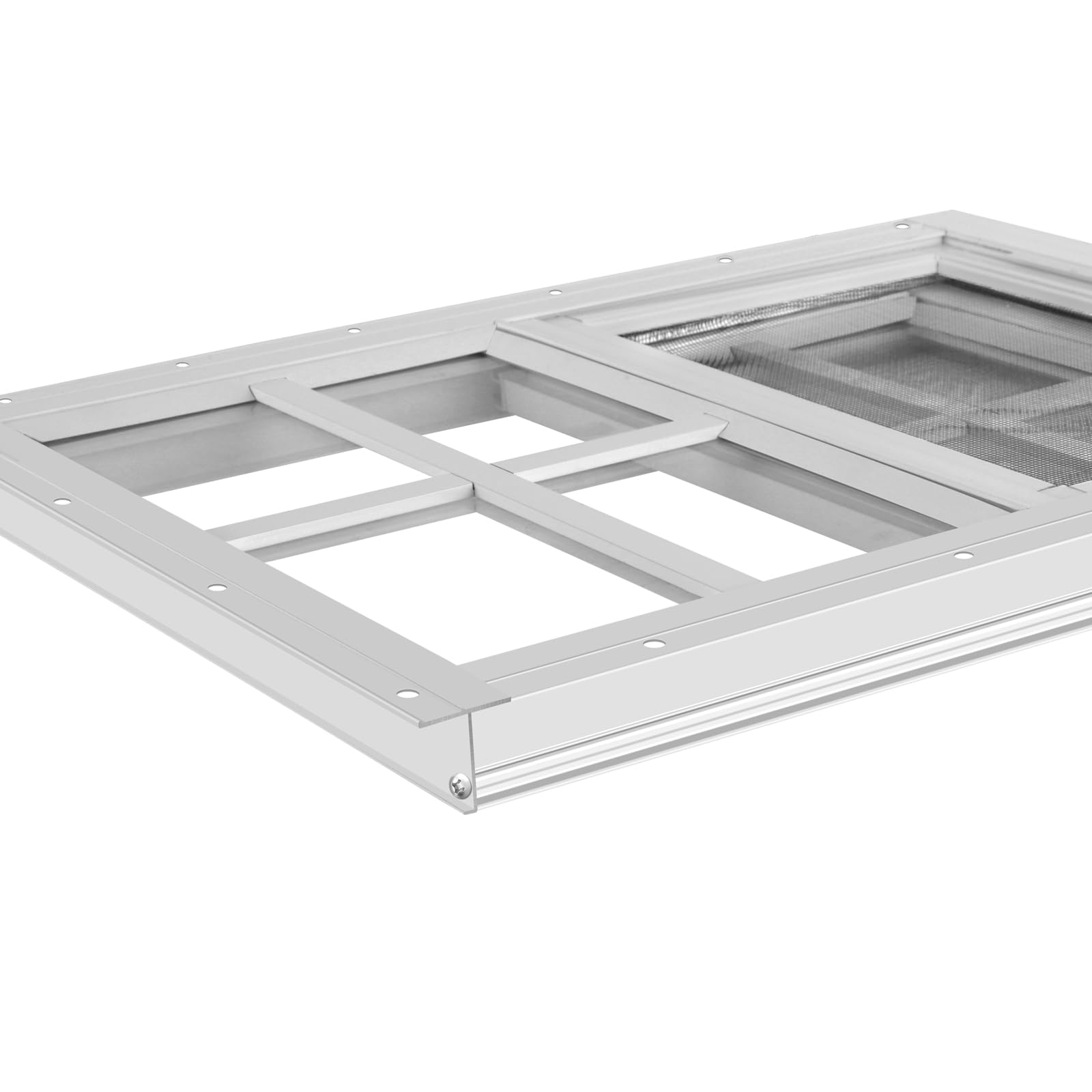 2 Pack White Flush Mount Shed Windows 21