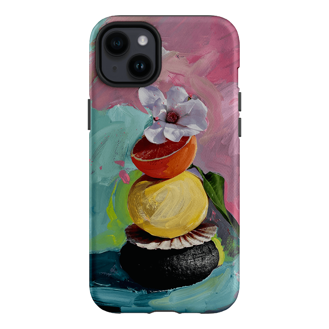 Pink Marble Phone Case for iPhone 15 Pro Max - Shockproof Protective Cover with Non-Slip Grip - Perfect for Everyday Use, Gym & Outdoor Activities