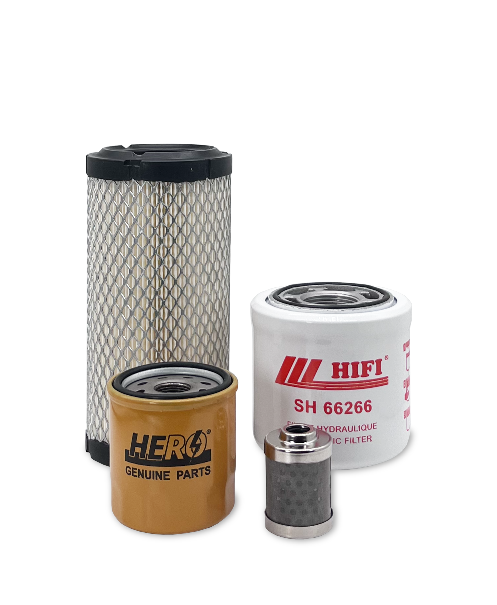HERO® Maintenance Filter Kit for Mahindra eMax 20S Tractor - Air, Oil & Fuel Filters Replacement Set - Perfect for Tractor Maintenance & Farming Equipment Care