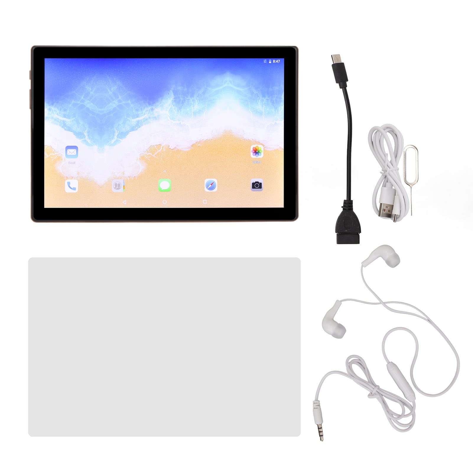 10.1 Inch Android Gaming Tablet - 256GB ROM, 10GB RAM, WiFi & 4G LTE Dual SIM - 3200x1440 HD Display - Light Green - Perfect for Mobile Gaming, Streaming & Business Use