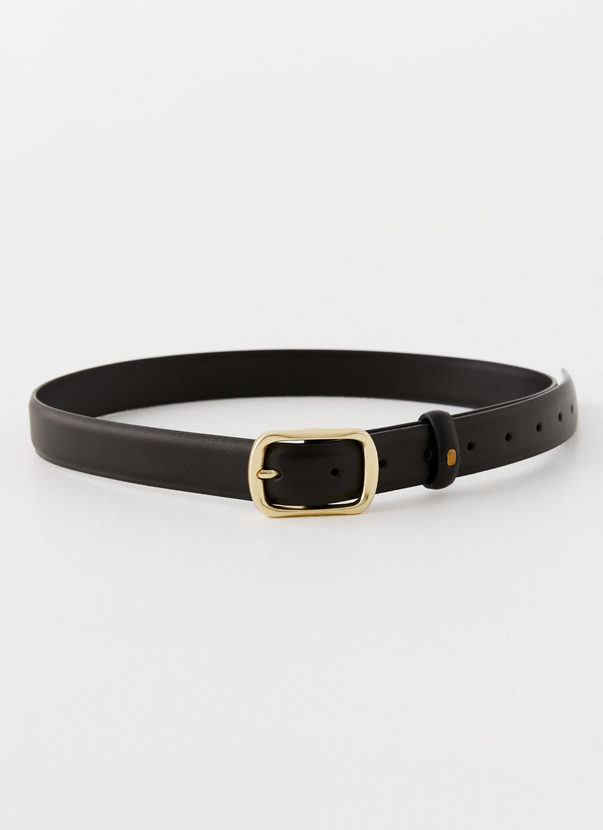 Alessi Black Leather Belt for Men - Stylish & Durable Fashion Accessory for Casual & Formal Outfits | Perfect for Office, Parties & Everyday Wear
