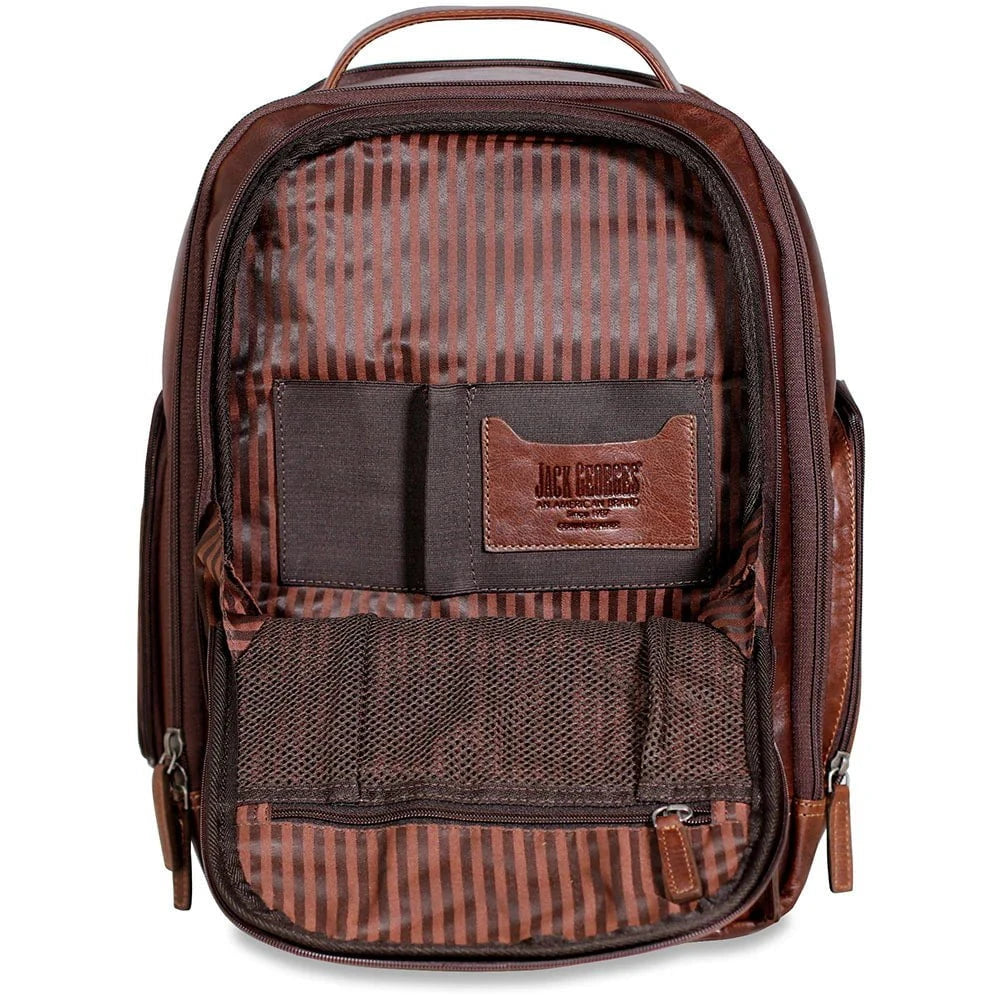 Jack Georges Medium Tech Backpack for Laptop & Tablet - Water-Resistant Business Travel & College Backpack with USB Charging Port
