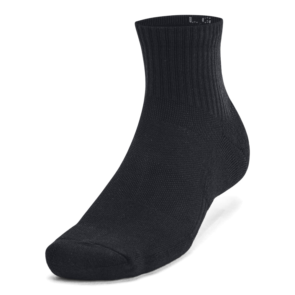 Under Armour Tech Cotton Quarter Socks 6-Pack for Men & Women - Breathable Athletic Socks for Running, Gym & Everyday Comfort