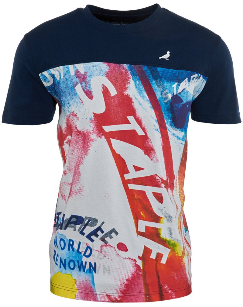 Stylish Acrylic Pieced T-Shirt for Men - Comfortable Casual Wear for Everyday Outfits & Street Fashion