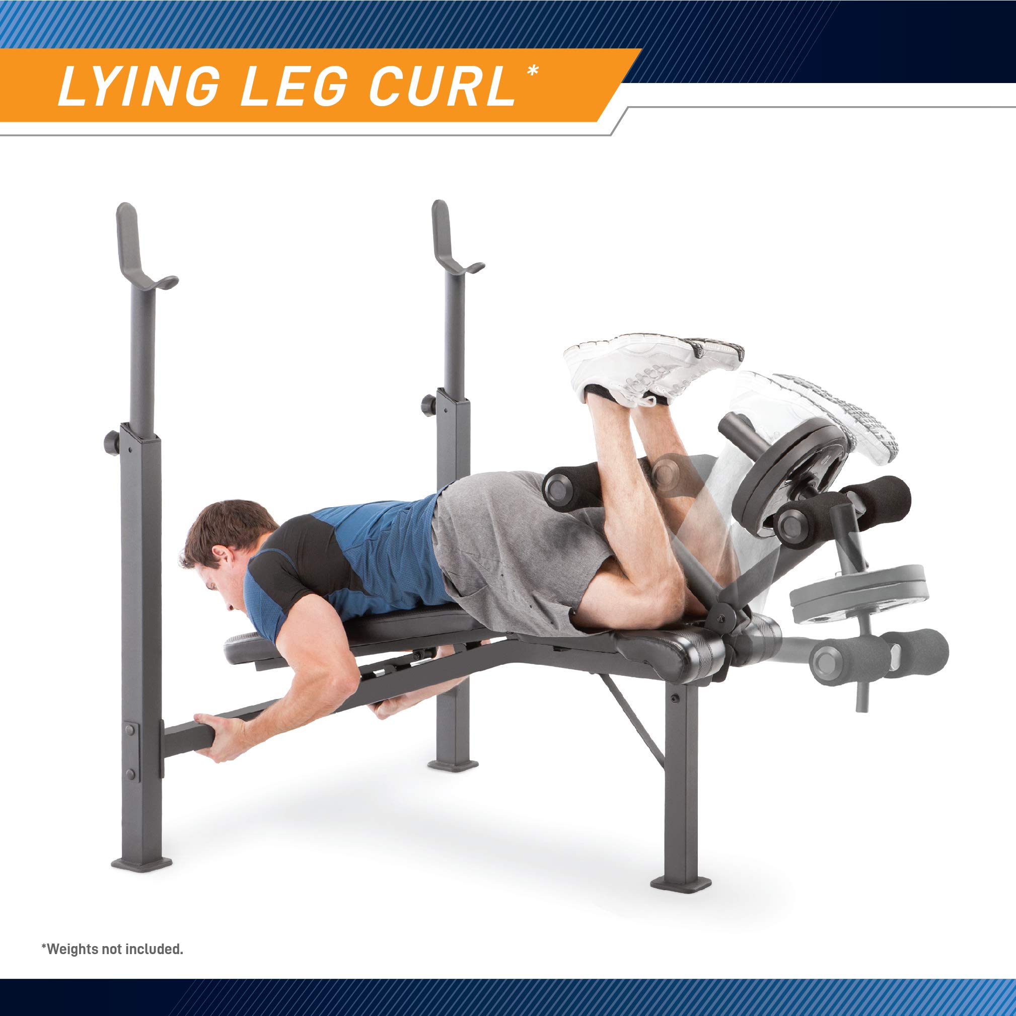 Marcy CB-729 Adjustable Olympic Weight Bench with Leg Developer - Heavy Duty Strength Training Equipment for Home Gym, Weight Lifting & Bodybuilding (Black) | Perfect for Home Workouts, CrossFit & Fitness Training