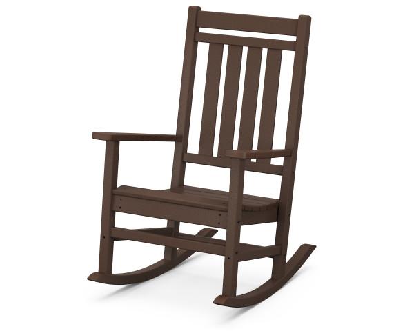 Premium Polywood Estate Rocking Chair - All-Weather Outdoor Patio Furniture - Perfect for Porch, Garden & Backyard Relaxation