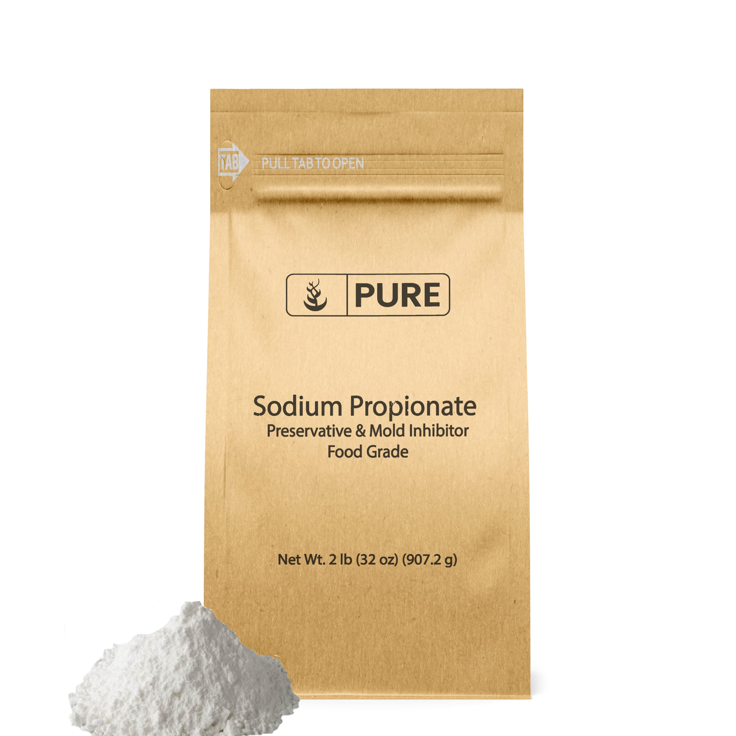 Pure Sodium Propionate (2 lb) - Food Grade Preservative & Mold Inhibitor for Baking, Cheese, Bread & Meat | Safe Food Additive | Extends Shelf Life