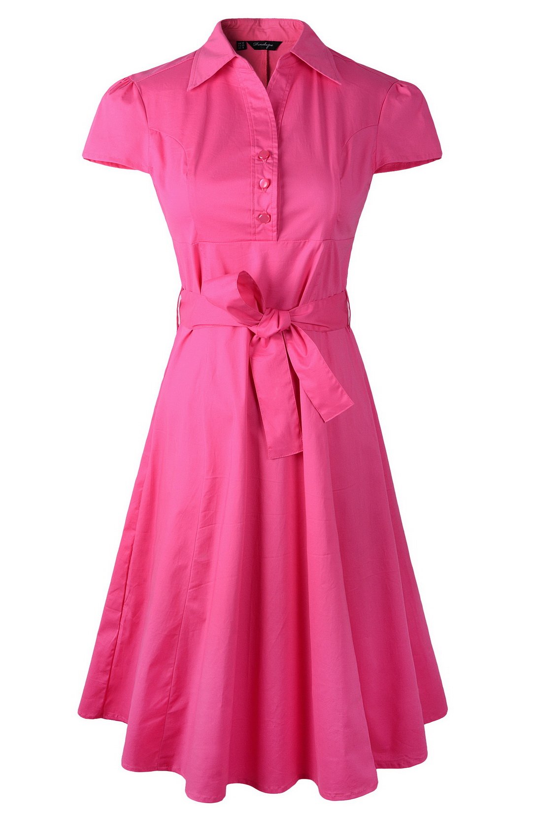 Vintage 1950s Retro Swing Tea Dress - Penelope Floral Print Shirt Dress for Women | Perfect for Tea Parties, Garden Weddings & Retro Fashion Events