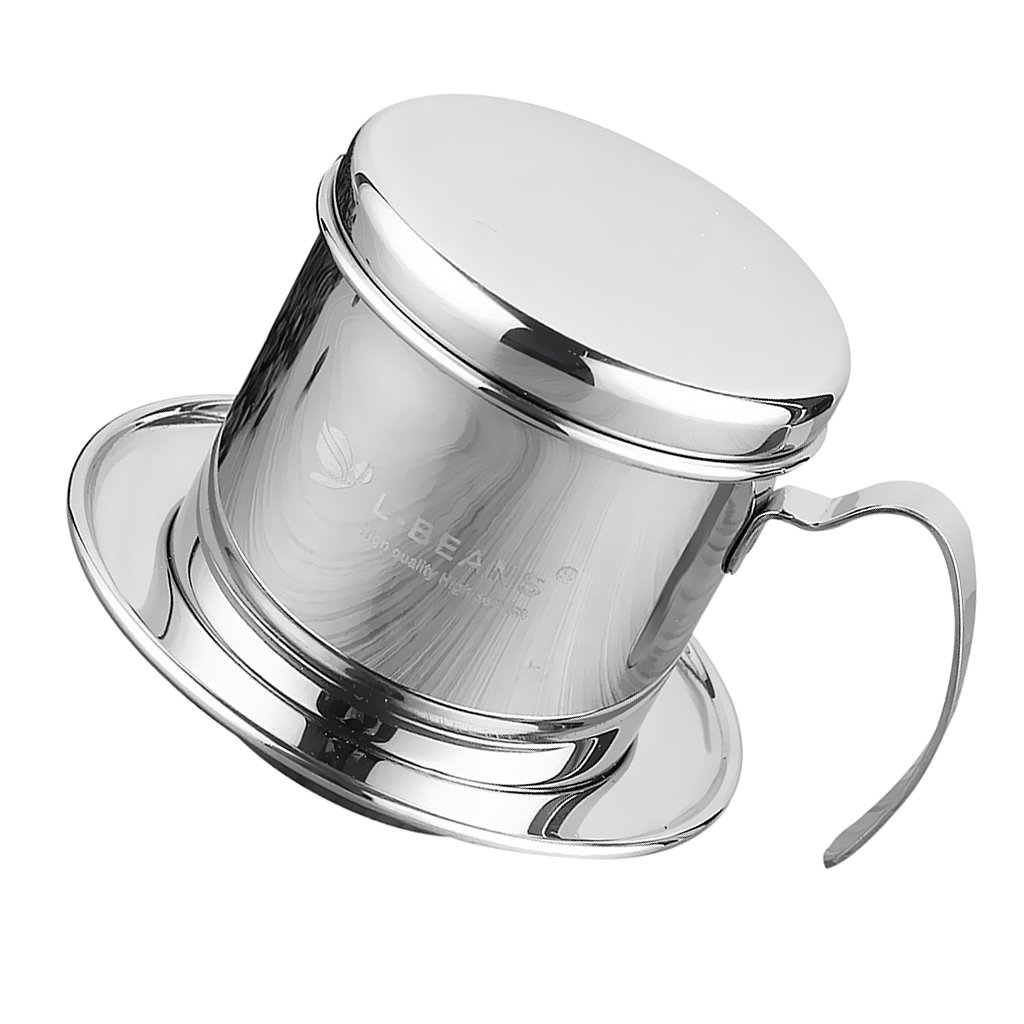 Premium Vietnamese Coffee Dripper - Stainless Steel Coffee Maker with Bean Infuser for Rich Flavor - Perfect for Home, Office & Travel Brewing