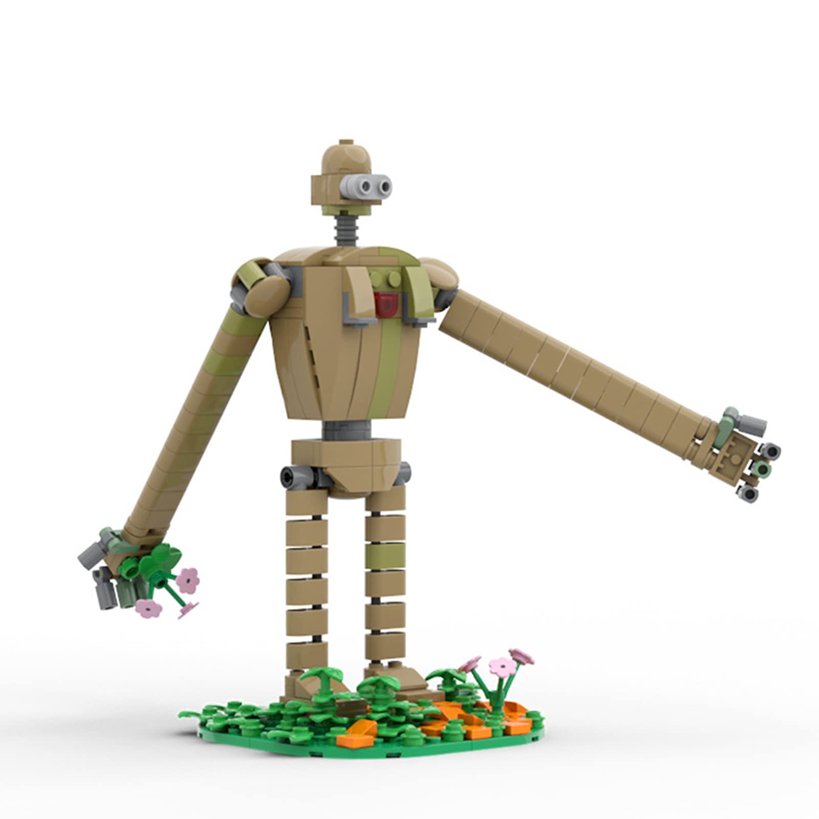 Gardener Robot Building Block Set - 270pcs Castle in The Sky Action Figures & Soldiers Model Engineering Brick Kit for Adults, Perfect Gift for Anime Fans & Collectors - Great for Home Decoration, Creative Play & STEM Learning