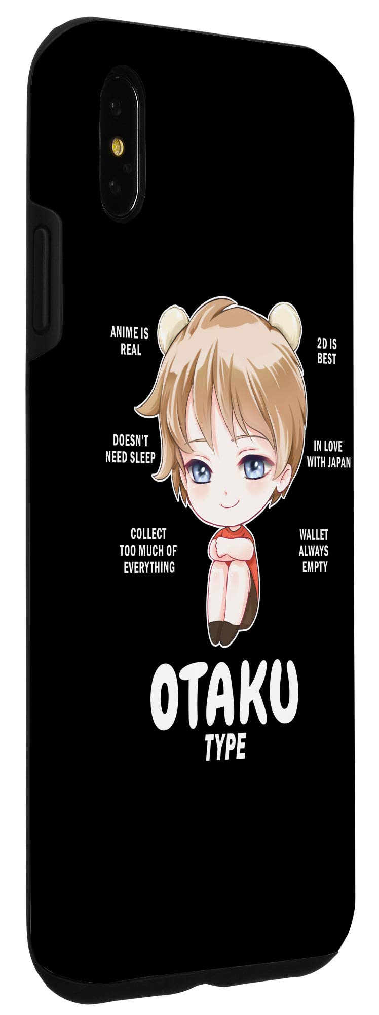 iPhone XS Max Anime Phone Case - Cute Kawaii Manga Design for Otaku Fans - Perfect Gift for Anime Lovers & Meme Enthusiasts - Great for Daily Use, Cosplay Events & Anime Conventions