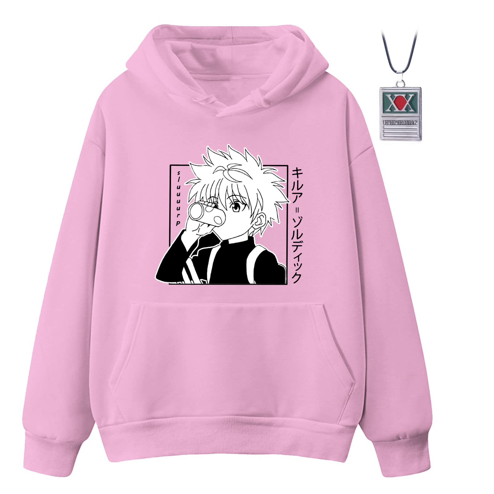 Hunter x Hunter Killua Hoodie - Unisex Anime Sweatshirt for Men & Women | Manga Inspired Pullover for Cosplay, Casual Wear & Anime Fans