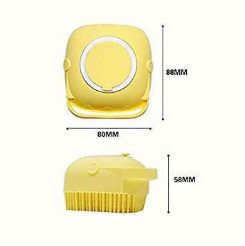 QUALIZA Silicone Body Brush - Soft Exfoliating Bath Brush for Men, Women & Kids - Gentle Skin Massage & Cleansing Shower Brush (Multi-Color) - Perfect for Daily Exfoliation & Relaxing Bath Time