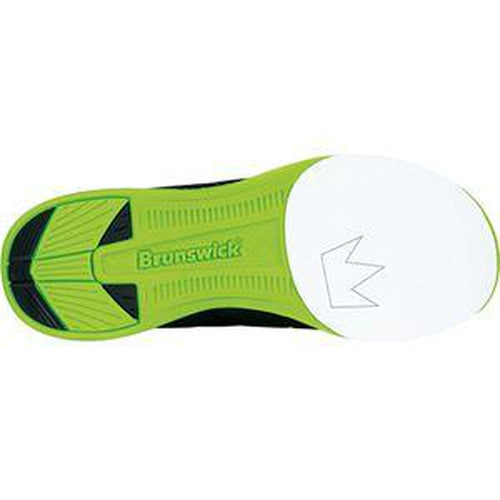 Brunswick Men's Fuze Black Neon Green Bowling Shoes - Lightweight & Comfortable for League Play & Casual Bowling