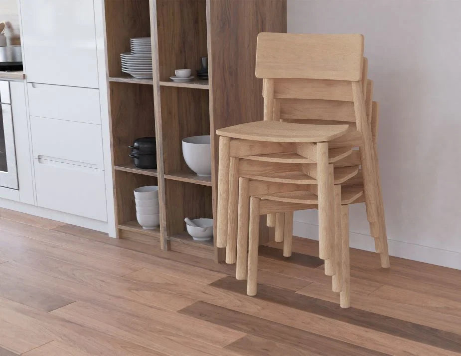 Andi Stackable Dining Chair - Modern & Space-Saving for Restaurants, Cafes, and Home Kitchens | Indoor & Outdoor Use