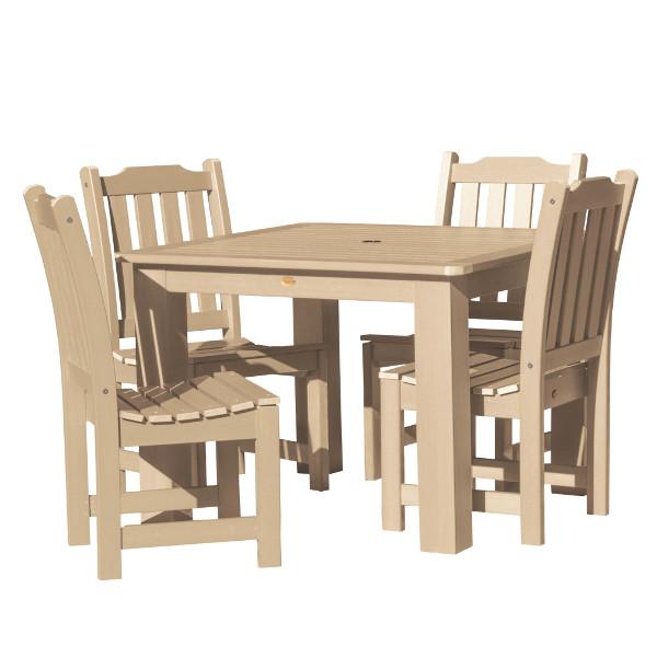 Lehigh 5-Piece Square Patio Dining Set - Outdoor Furniture for Garden, Backyard, and Poolside Relaxation