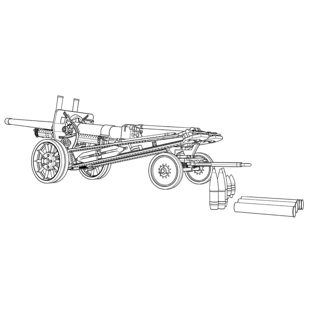 1/72 Scale ACE Models 72582 Soviet A-19 122mm Heavy Gun Model 1931/37 - Highly Detailed Military Diorama Kit for WWII Collectors & Model Builders - Perfect for Historical Displays & Wargaming Scenarios