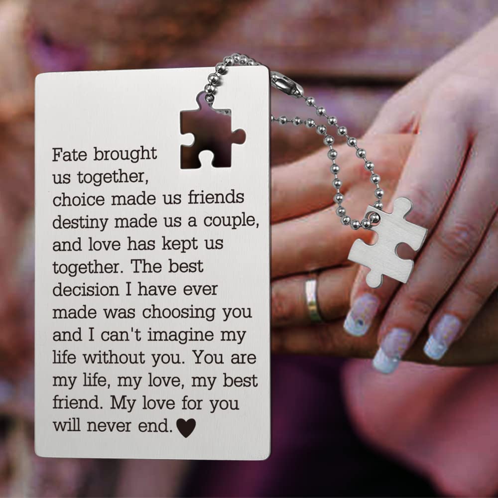 Romantic Birthday Card for Husband from Wife - Wallet Insert Love Note, Anniversary & Valentine's Gift for Men/Women - Perfect Gift for Him/Her, Boyfriend/Girlfriend - Ideal for Birthdays, Anniversaries & Special Occasions