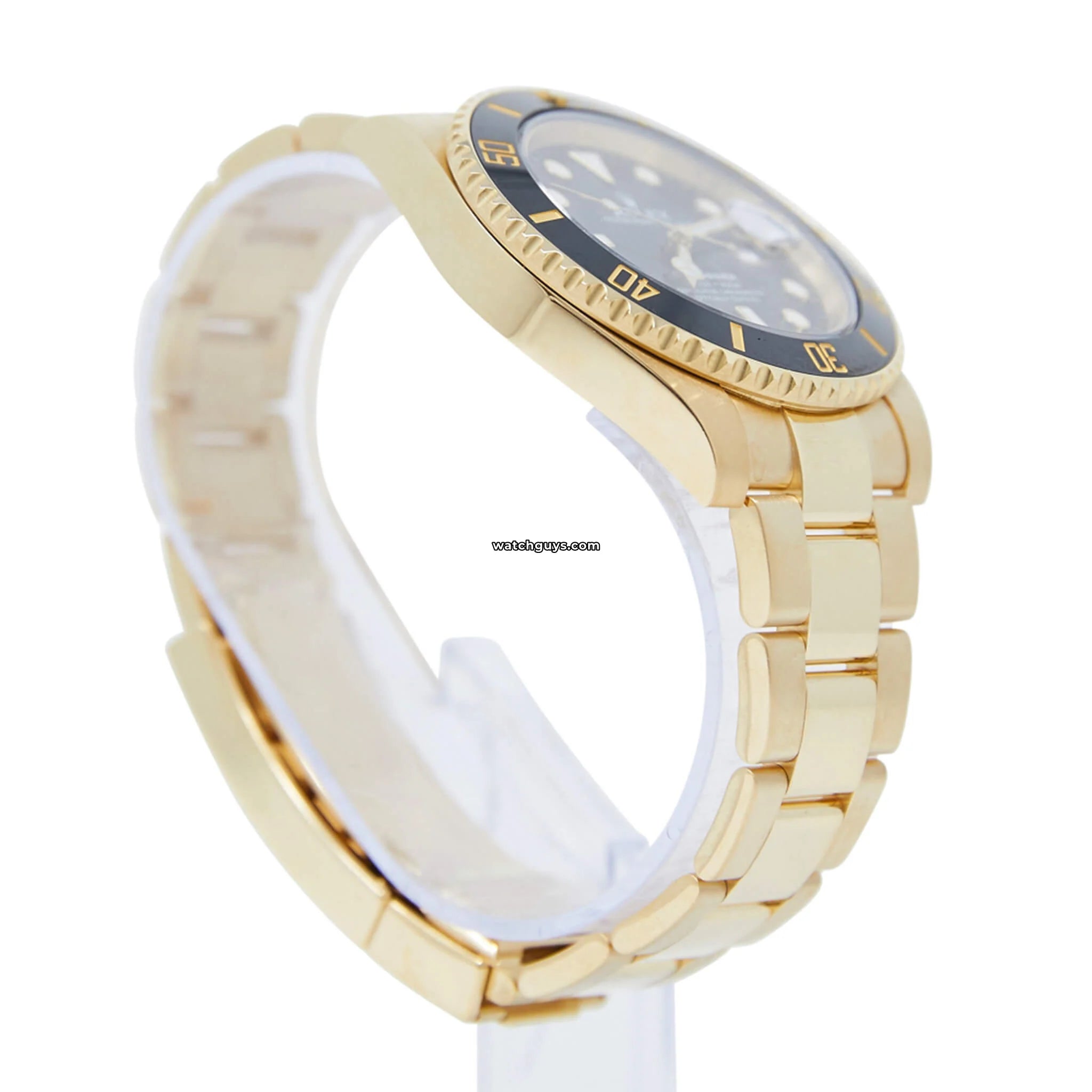 Luxury Rolex Submariner 116618LN Men's Watch - 18K Yellow Gold Black Dial - Perfect for Diving, Business & Formal Occasions