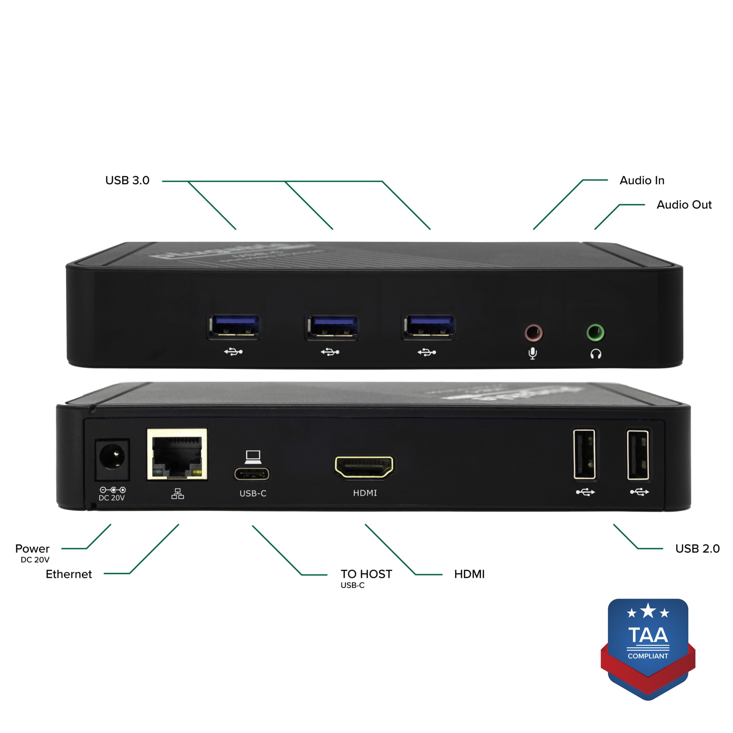 Plugable USB-C Docking Station with 4K HDMI, 60W PD Charging, Ethernet, 5 USB Ports - Thunderbolt 3/4 & USB4 Compatible for MacBook, Windows, Chromebook - Home Office & Gaming Setup Accessory