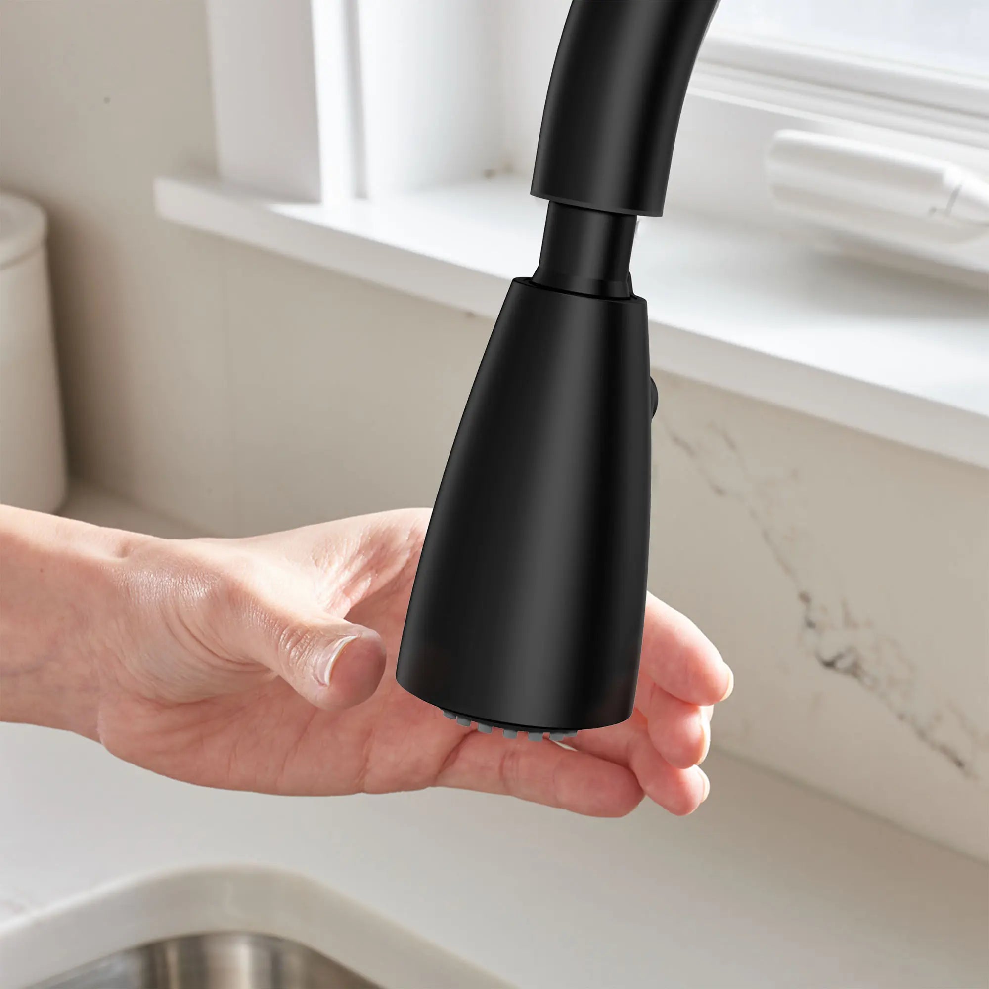 Fairbury® 2S Touchless Pull Down Kitchen Faucet with Soap Dispenser - Hands-Free Stainless Steel Sink Faucet for Modern Kitchen, Perfect for Cooking, Washing Dishes and Cleaning Vegetables