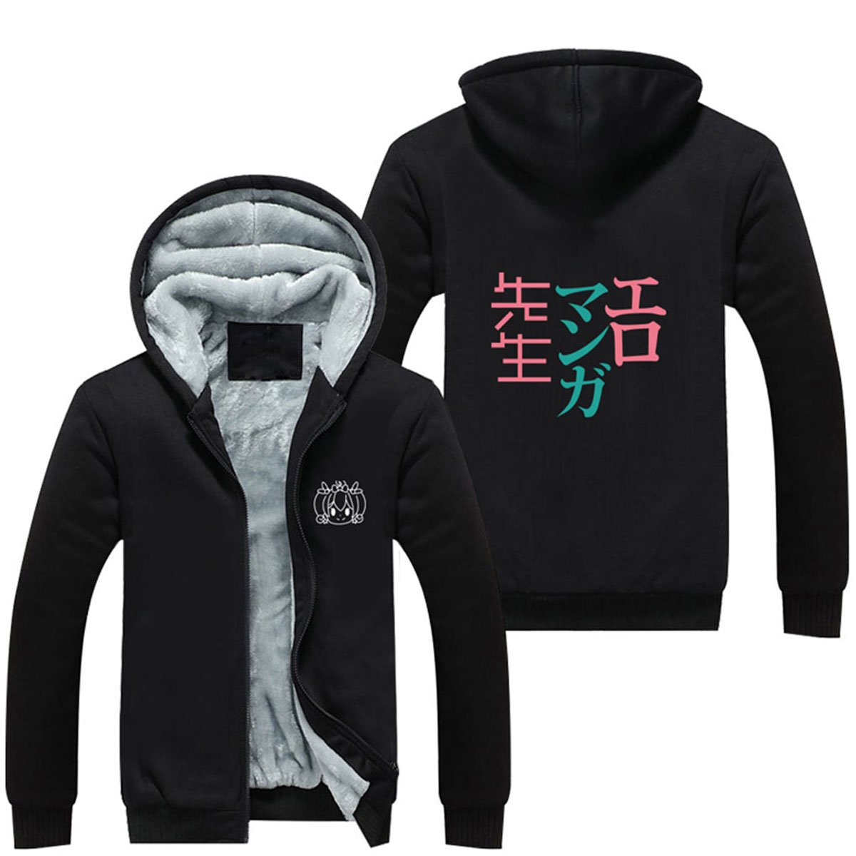 **Anime Cosplay Costume for Men - Sagiri Izumi Winter Jacket Hoodie with Thick Warm Fleece | Perfect for Halloween, Conventions & Cold Weather**
