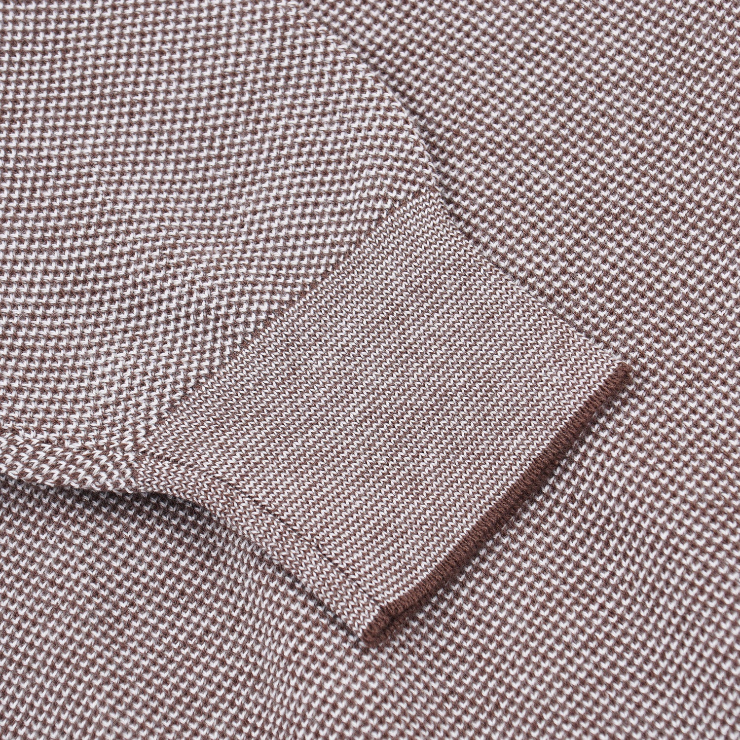Luigi Borrelli Men's Cotton Pique Knit Sweater - Casual & Comfortable Pullover for Business, Office, and Everyday Wear