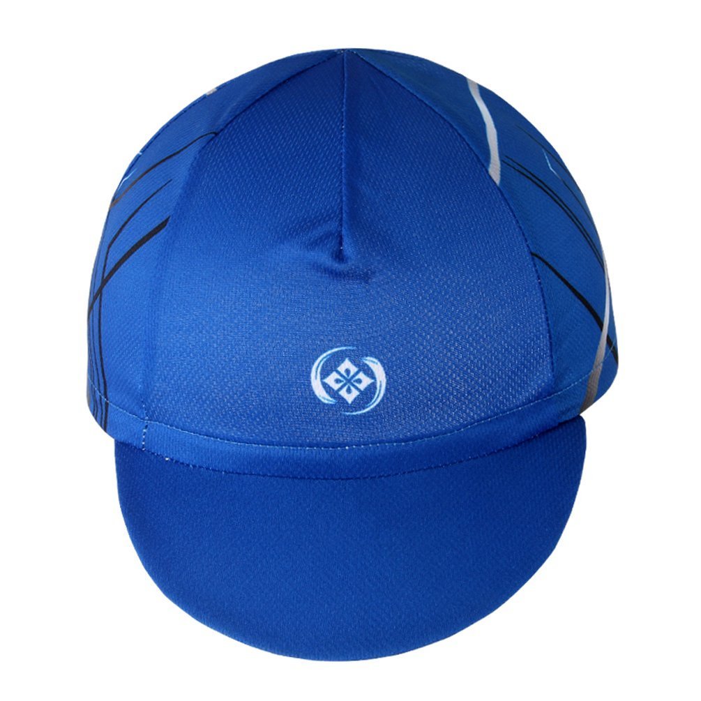 Breathable Cycling Cap for Men & Women - Sweat Wicking Bike Hat Fits Under Helmets - Laser Blue Color - Perfect for Road Biking, Commuting & Outdoor Sports