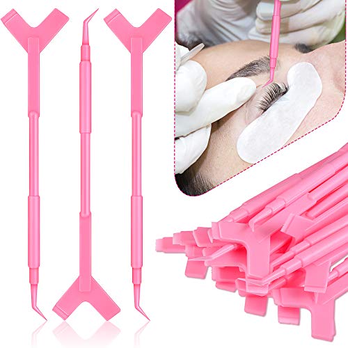 30-Piece Y-Shaped Eyelash Lift Brush Set - Silicone Lash Lifting & Extension Tools for Professional Makeup - Perfect for Salon, Home Use & DIY Beauty (Pink)